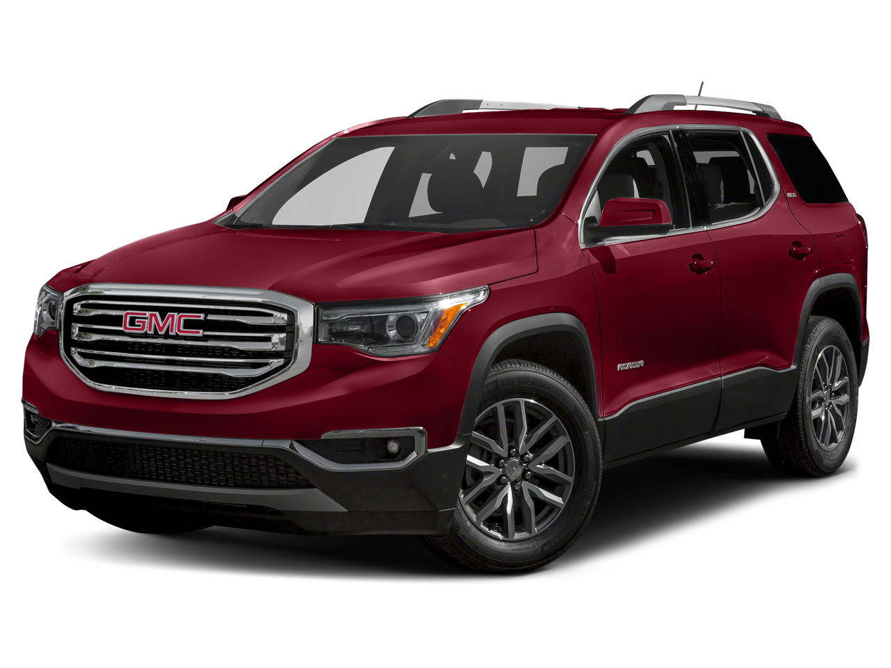 2019 GMC Acadia SLT-1 in Red Quartz Tintcoat — front three-quarter view