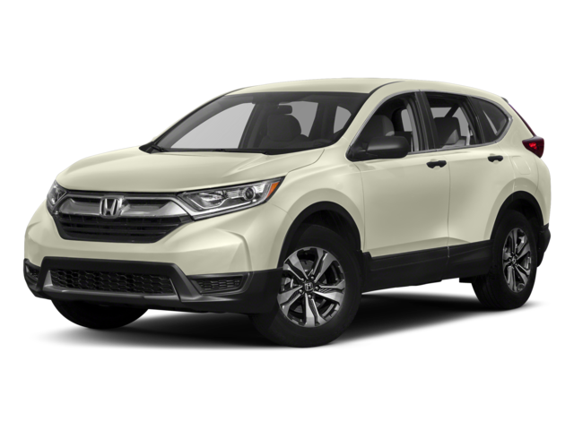 2017 Honda CR-V LX in White Diamond Pearl — front three-quarter view