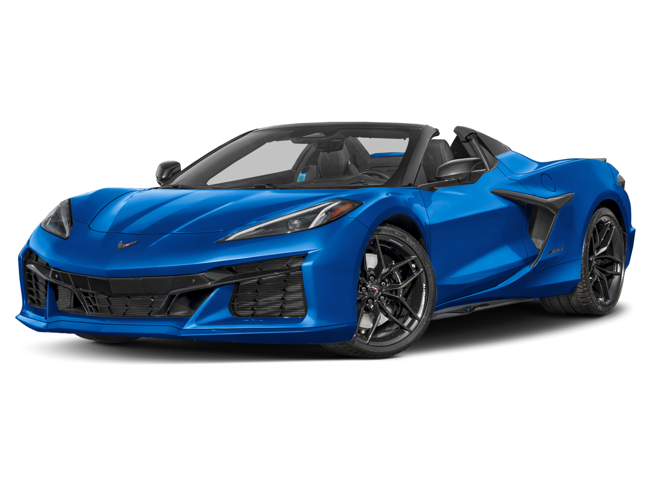 2024 Chevrolet Corvette Z06 3LZ in Mist — front three-quarter view