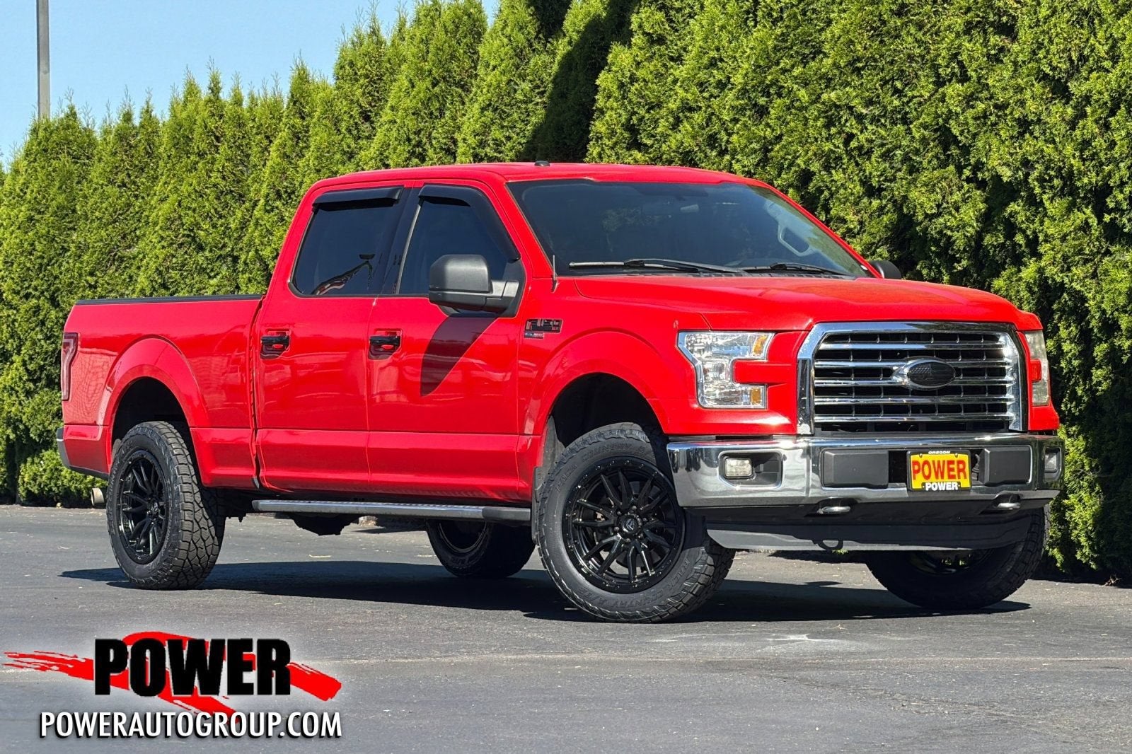 2016 Ford F-150 XLT in Red — front three-quarter view