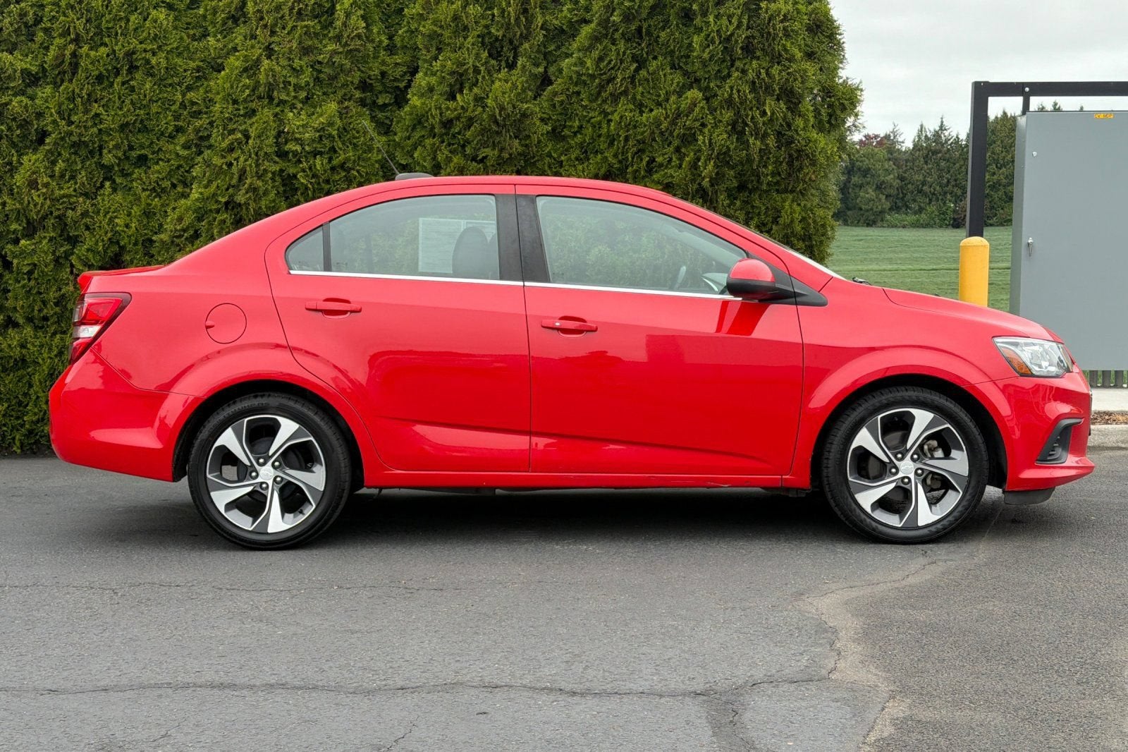 2020 Chevrolet Sonic — rear three-quarter view