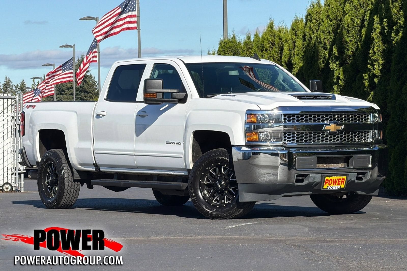 2019 Chevrolet Silverado 2500 HD LT in Summit White — front three-quarter view