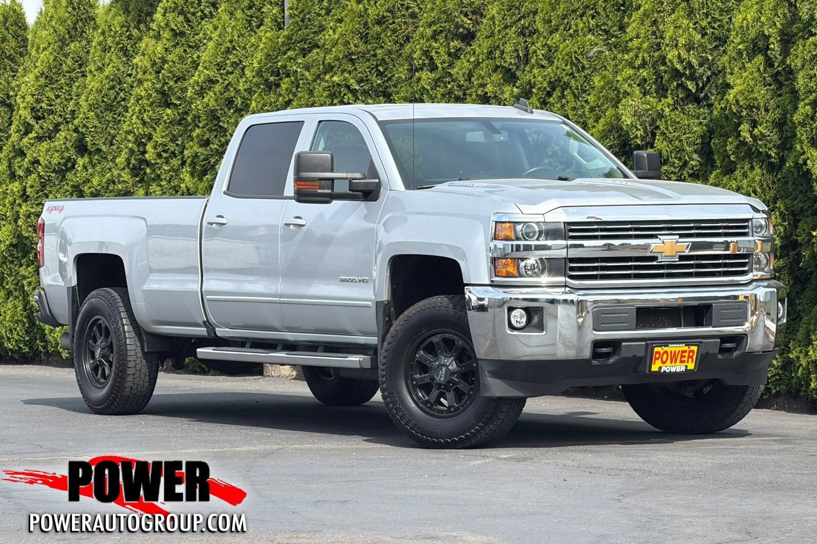 2016 Chevrolet Silverado 3500 HD LT in Silver Ice Metallic — front three-quarter view