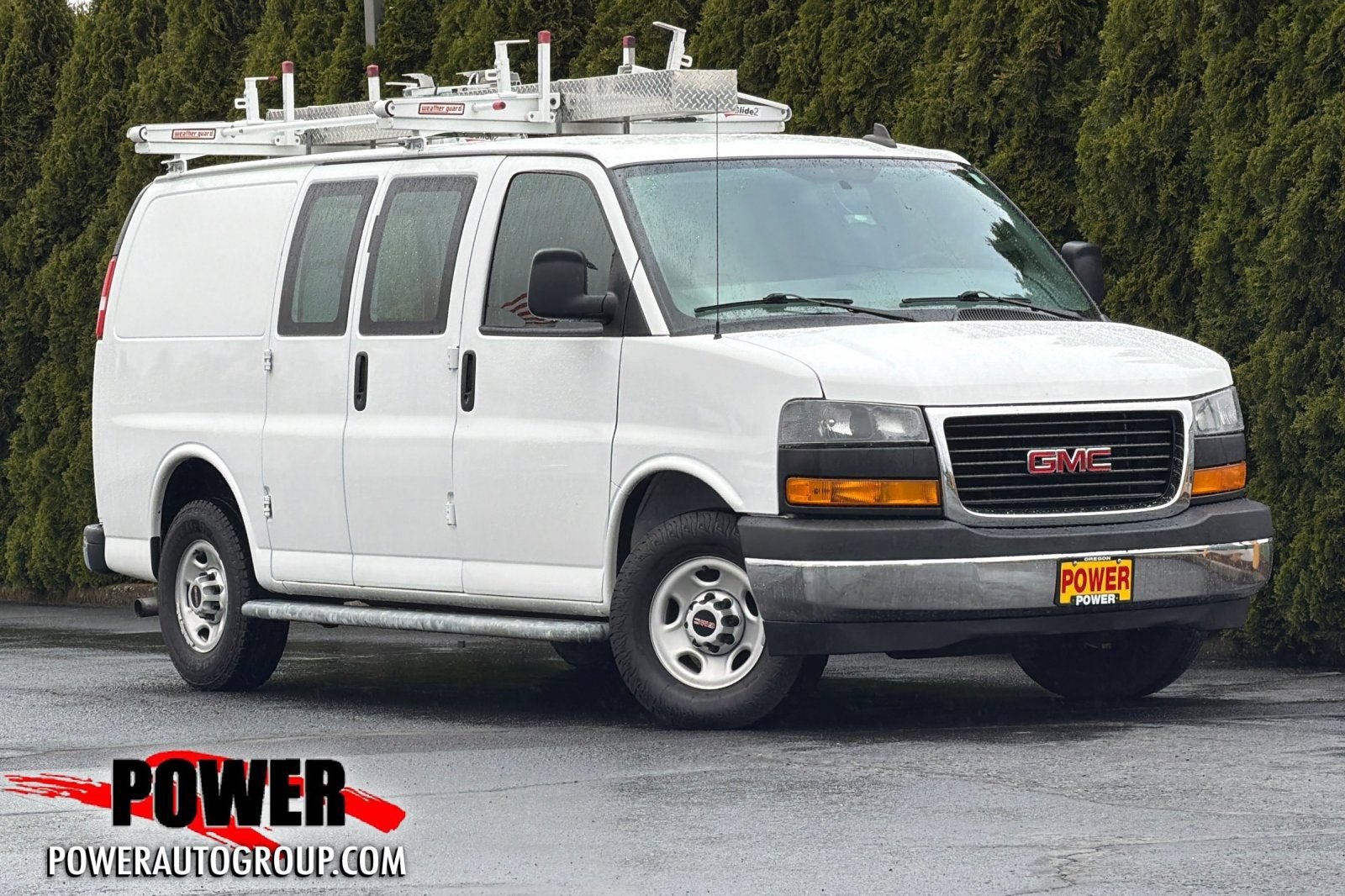 2020 GMC Savana Cargo 2500 Work Van in Summit White — front three-quarter view