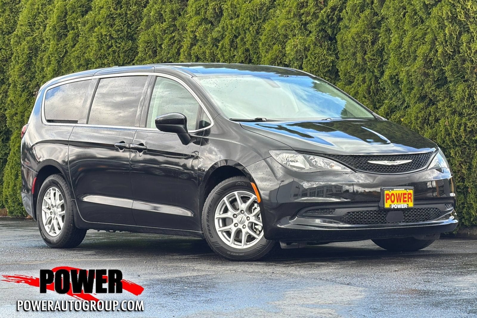 2022 Chrysler Voyager LX in Black — front three-quarter view