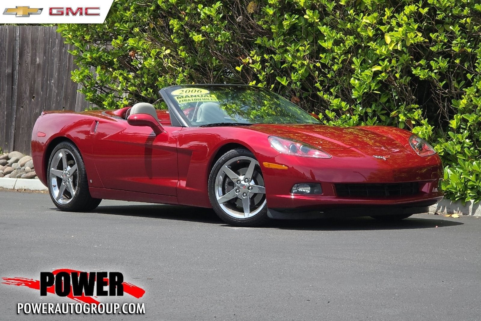 2006 Chevrolet Corvette 2DR CONV in Monterey Red Met Tintcoat — front three-quarter view