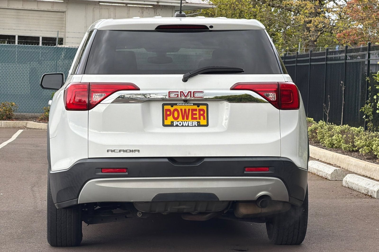 2019 GMC Acadia — rear three-quarter view