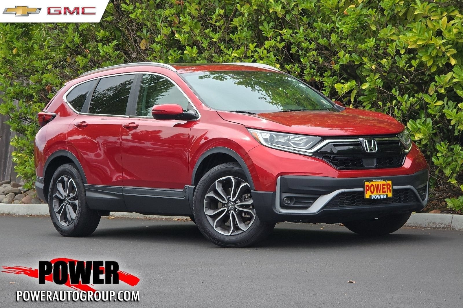2021 Honda CR-V EX in Red — front three-quarter view