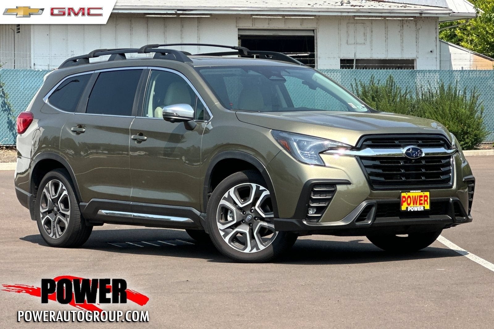 2023 Subaru ASCENT Base in Autumn Green Me — front three-quarter view