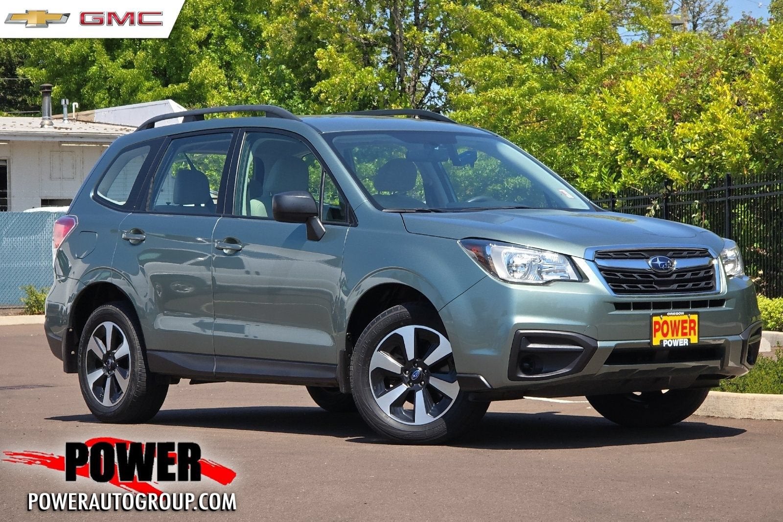 2018 Subaru Forester 4DR SUV 2.5I CVT in Jasmine Green Metallic — front three-quarter view