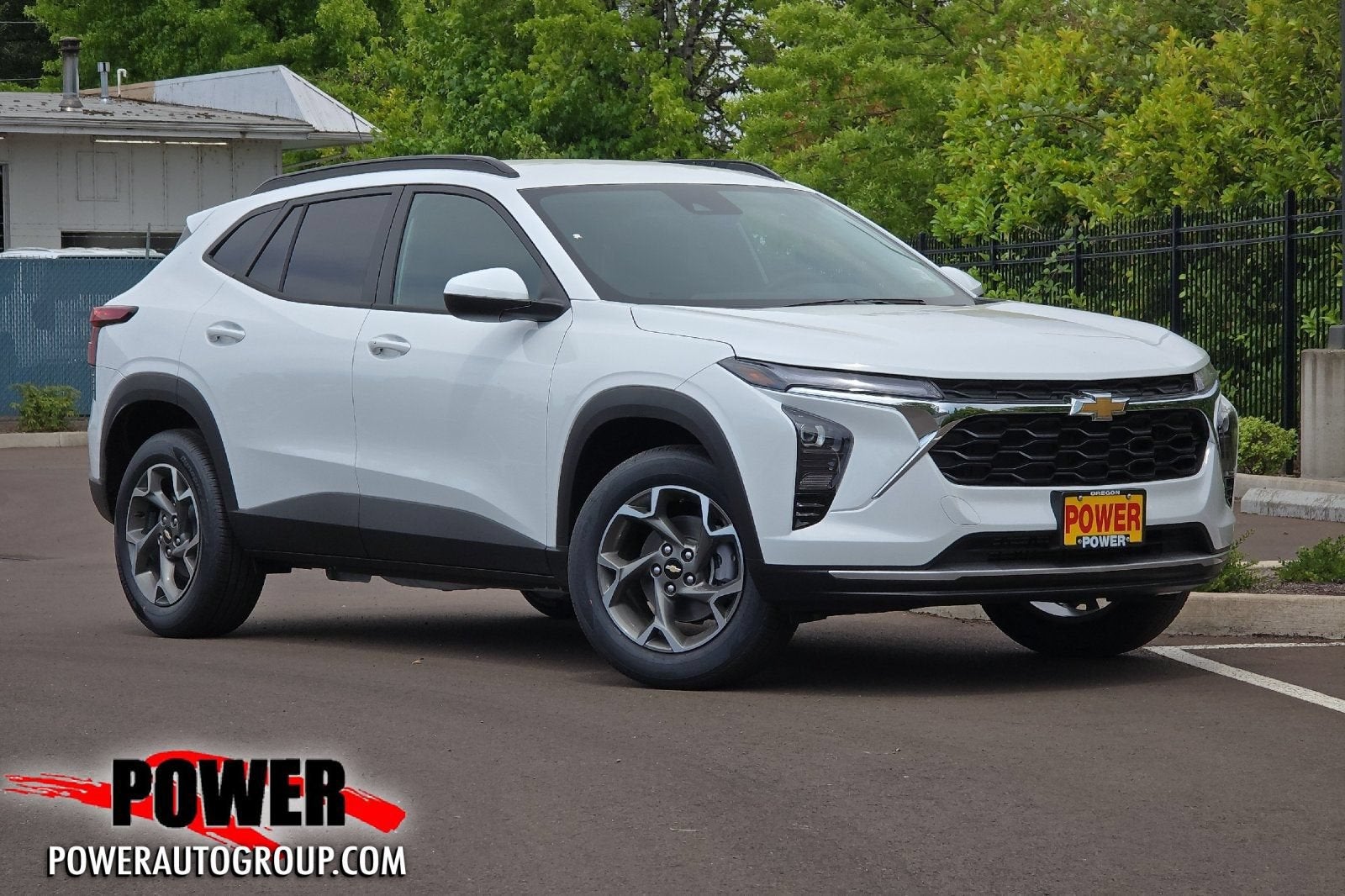 2026 Chevrolet Trax LT in Summit White — front three-quarter view