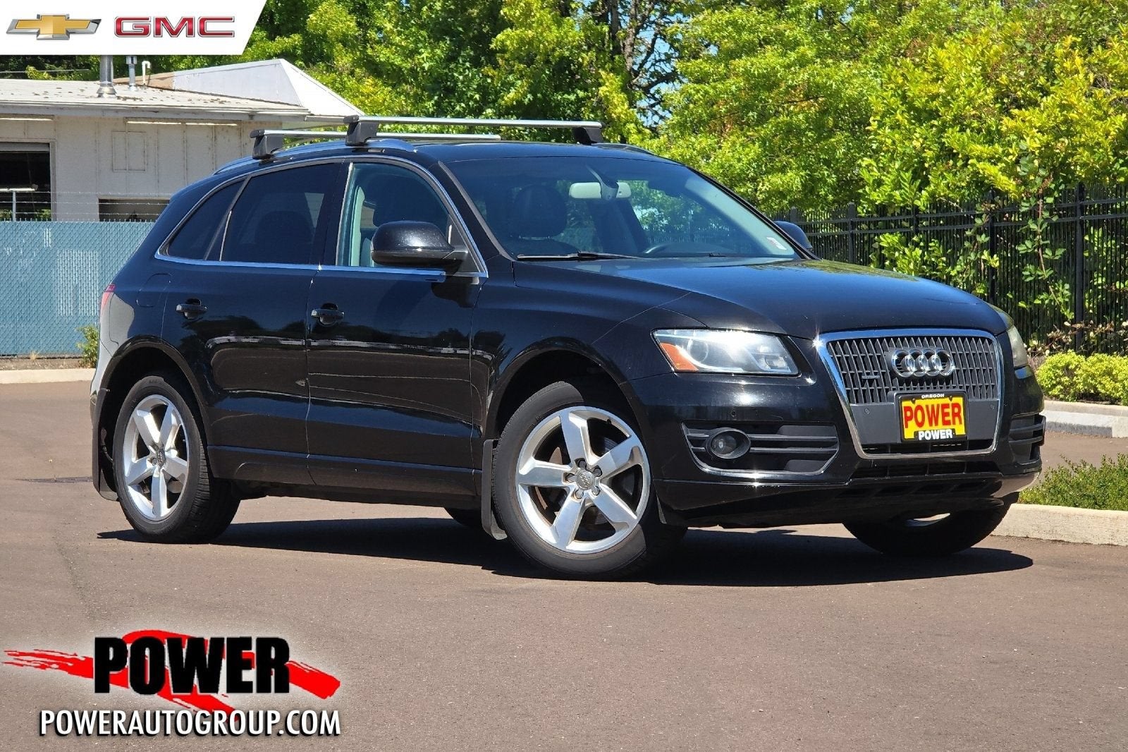 2011 Audi Q5 2.0T Premium Plus in Black — front three-quarter view
