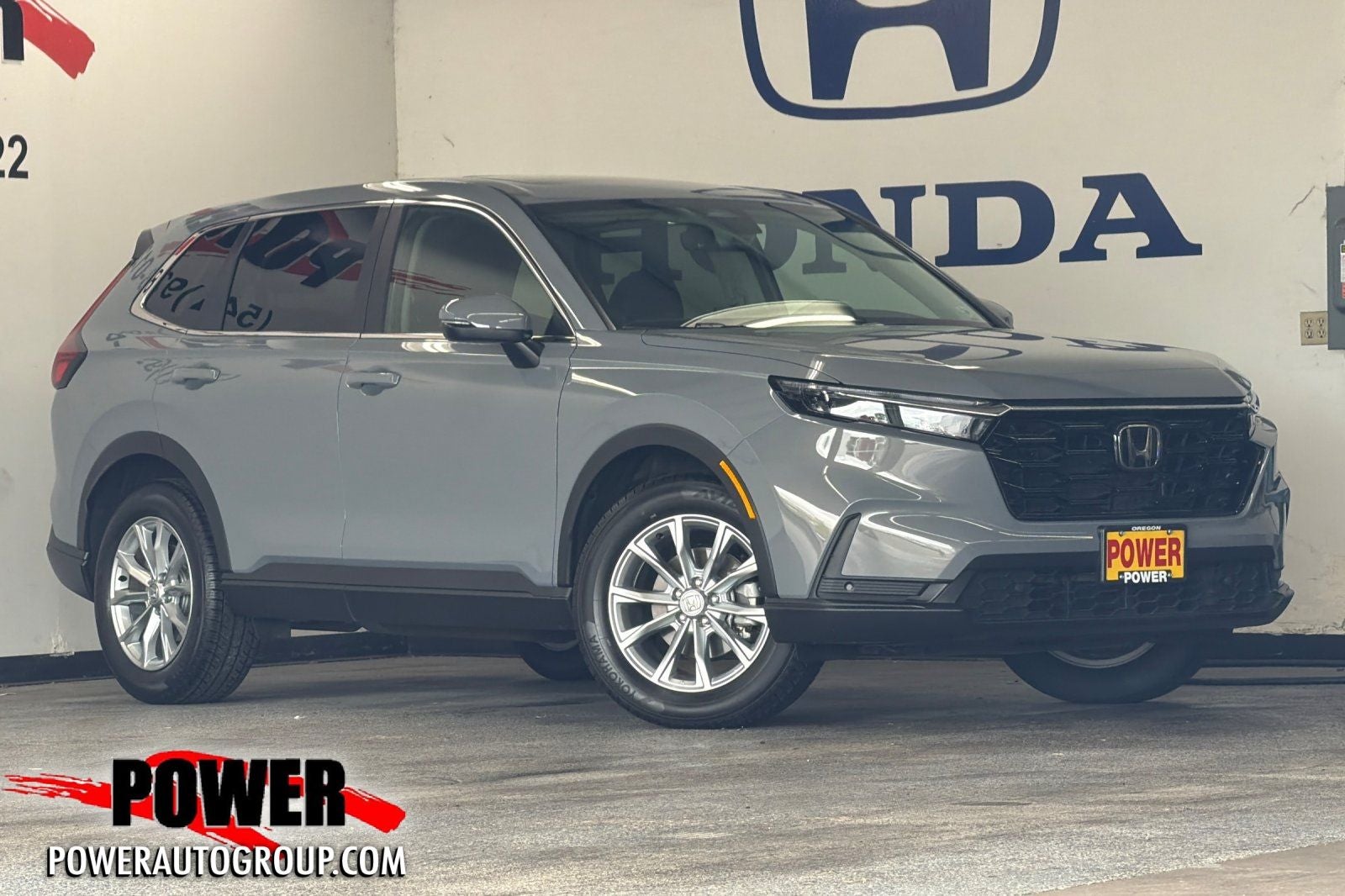 2024 Honda CR-V EX-L in Urban Gray — front three-quarter view
