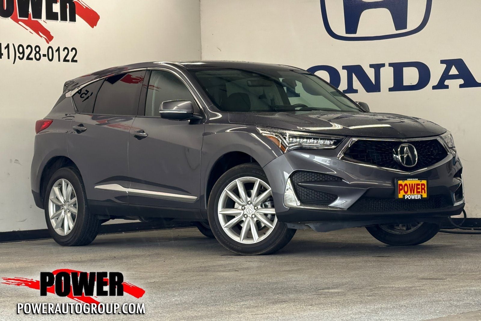 2021 Acura RDX Base SH-AWD in Gray — front three-quarter view