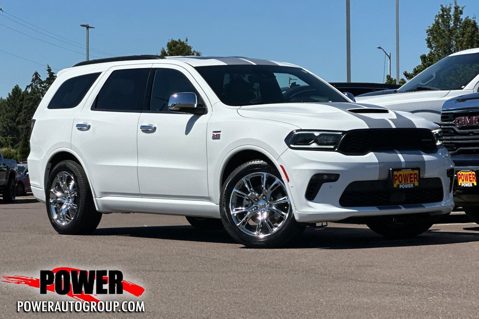 2023 Dodge Durango R/T Premium in White — front three-quarter view