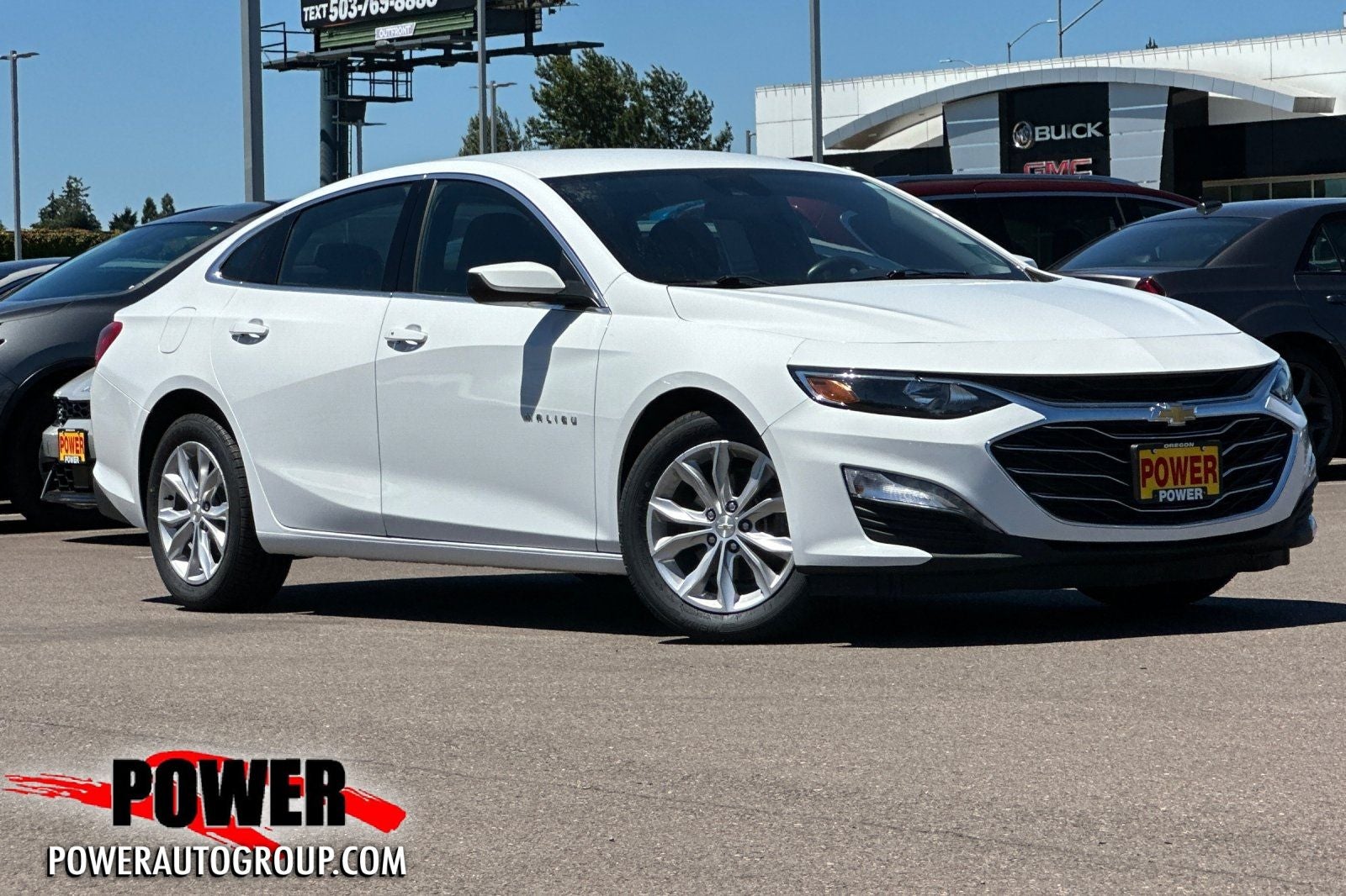 2023 Chevrolet Malibu LT 1LT in White — front three-quarter view