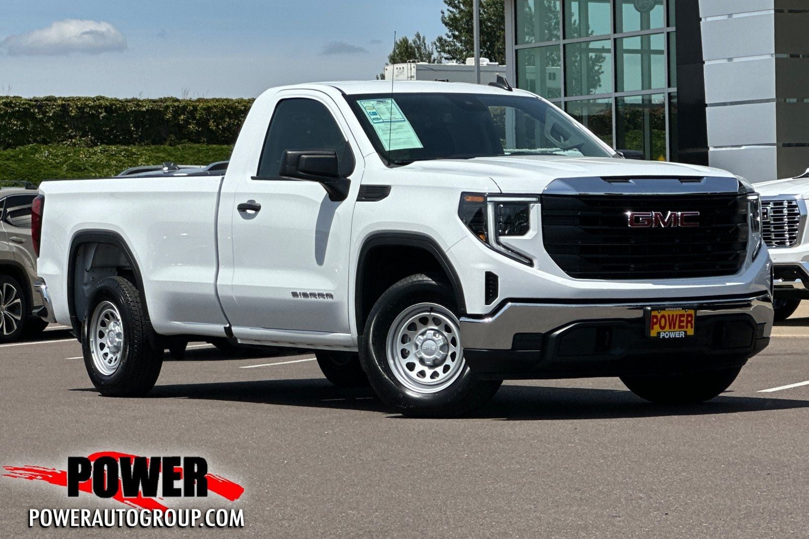 2025 GMC Sierra 1500 Pro in Summit White — front three-quarter view