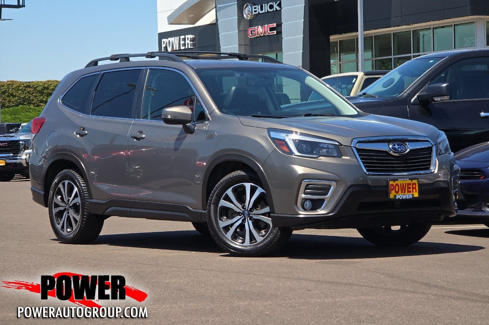 2021 Subaru Forester Limited in Sepia Bronze Metallic — front three-quarter view