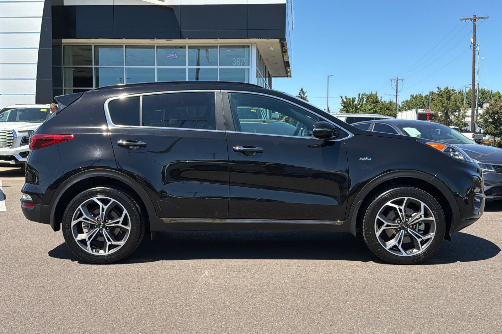 2020 Kia Sportage — rear three-quarter view