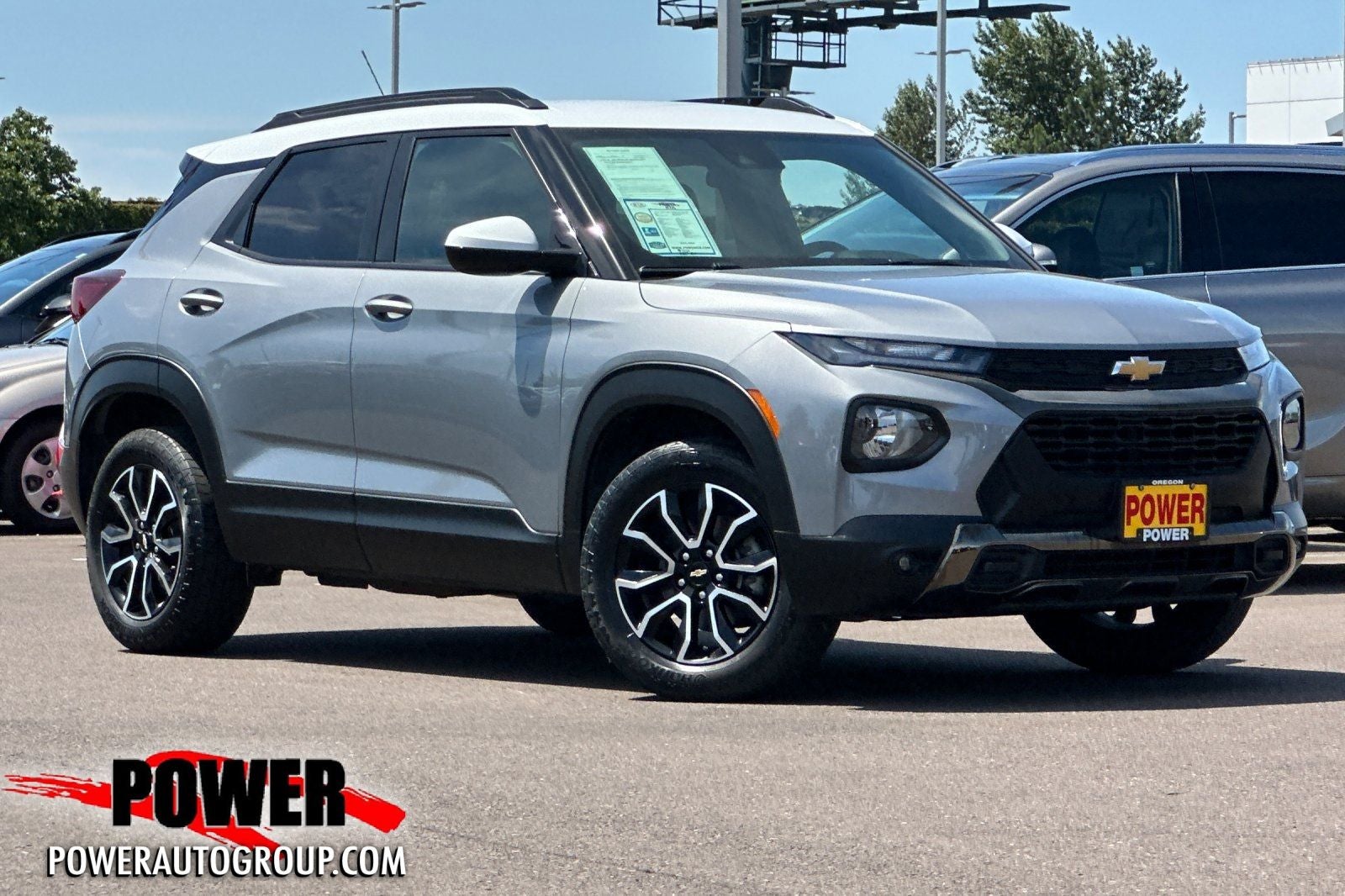 2023 Chevrolet TrailBlazer ACTIV in Sterling Gray Metallic — front three-quarter view